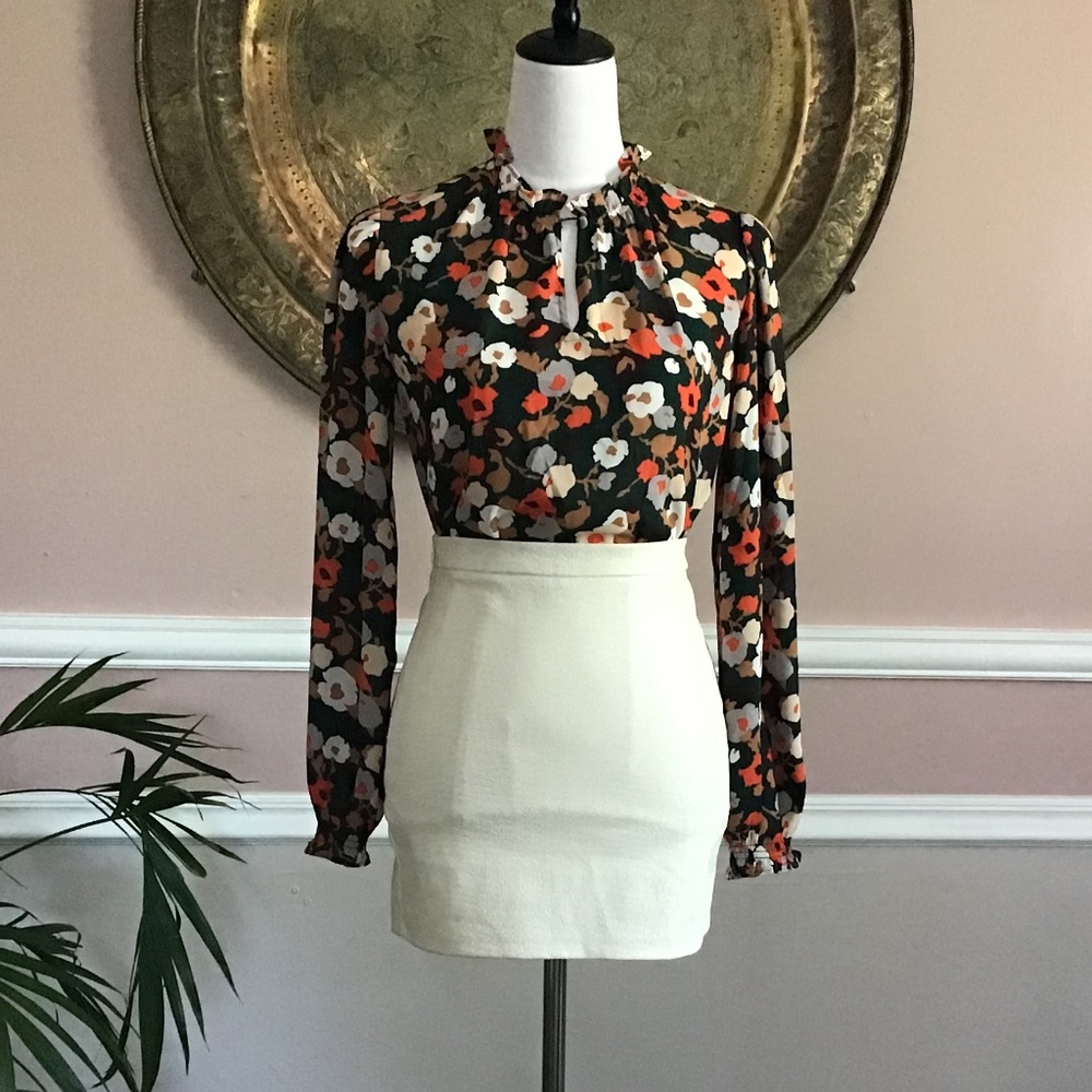 Ann Taylor factory floral blouse